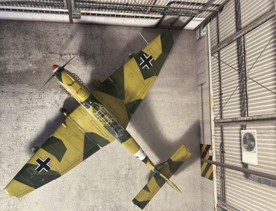 05 Stuka In Hanger - Professional trumpeter_ju_87 photography by Paul Caldwell