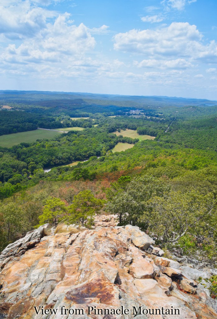 Westward view from close to the summit of Pinnacle Mountain 